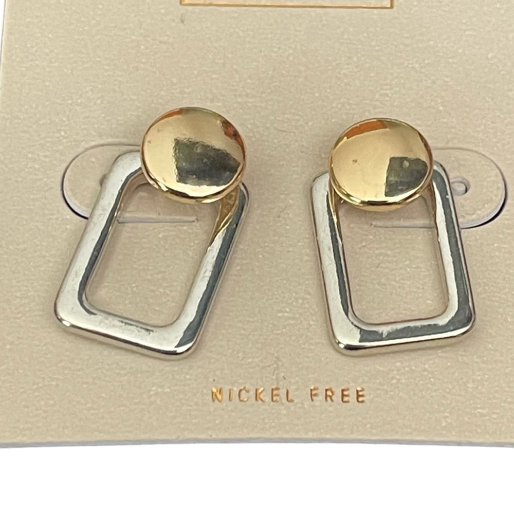 14th And Union Two Toned Nickel Free Earrings New 19$